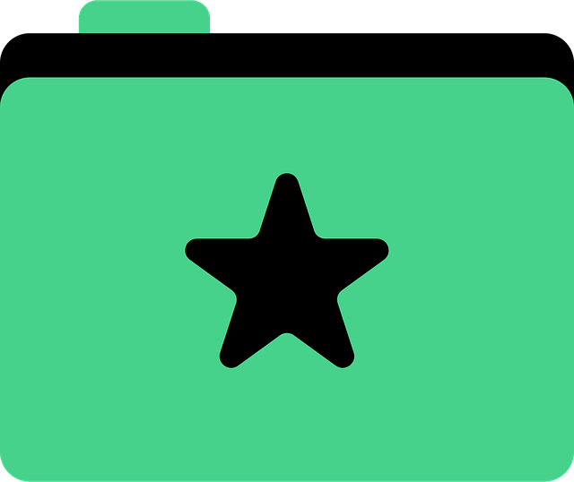 Free icon folder star vector