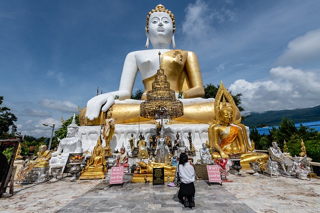 Tempel, Buddhismus, Statue, Skulptur