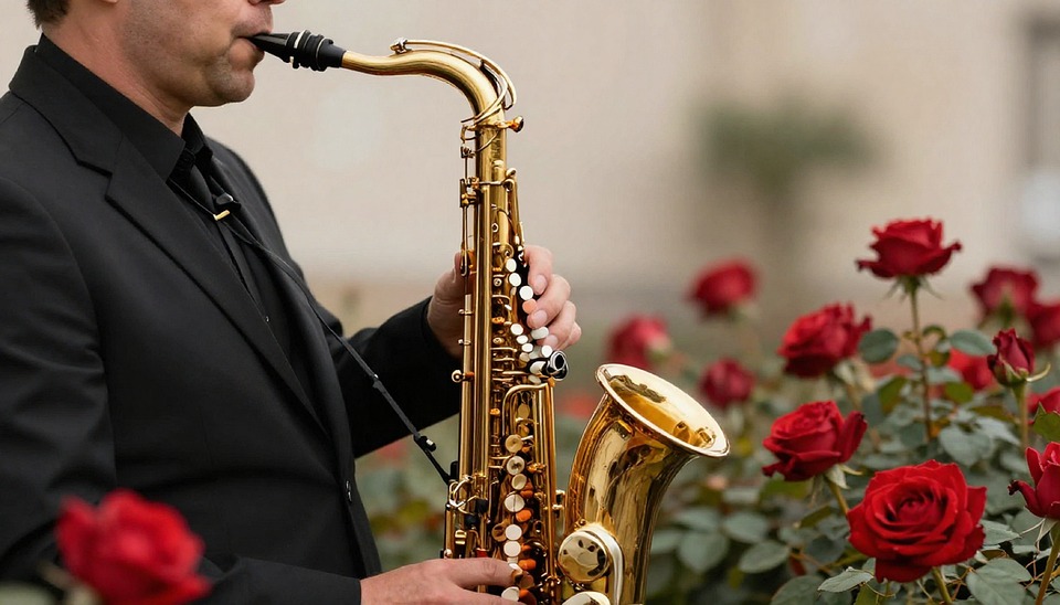 Saxophone Music Rose - Free photo on Pixabay