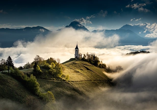 Download free HD stock image of Church Fog Free Church Fog photo and picture