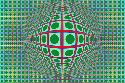 Optická Iluze, Vasarely Styl, Grafika