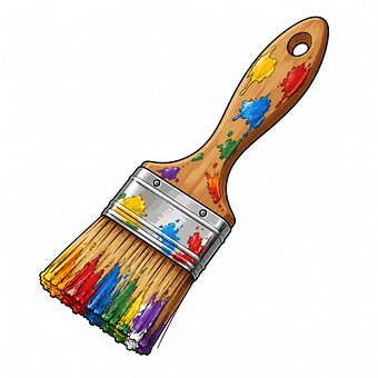 Free Paintbrush Rainbow illustration and picture