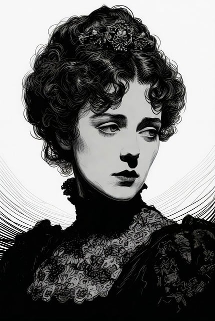 Free Victorian Style Historical Portrait illustration and picture