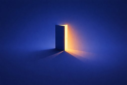 Free Open Door Minimalism illustration and picture