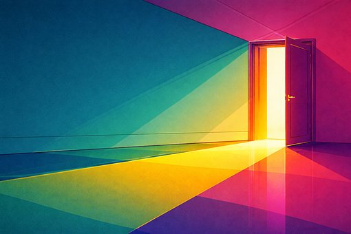 Free Door Colorful illustration and picture