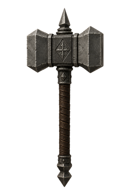 Free war hammer fantasy weapon medieval hammer illustration