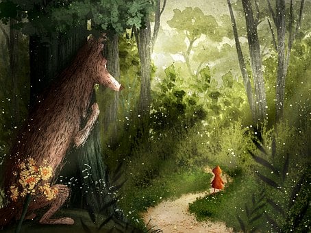 Lobo, Floresta, Chapeuzinho Vermelho
