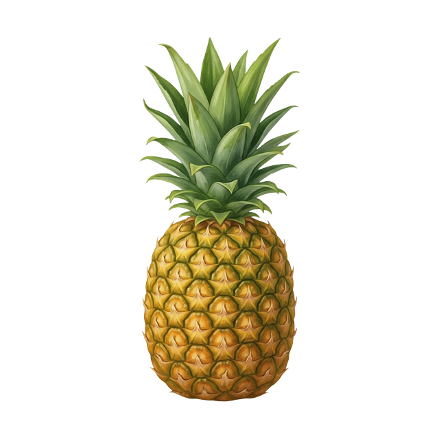 Free pineapple fruit tropical illustration