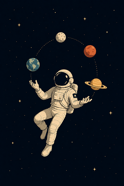 Astronaut, Planete, Suprarealist, Cosmic