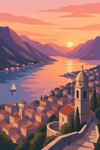 Kotor, Montenegro, Adriaküste