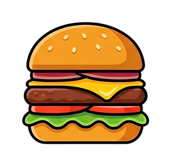 Free Burger Cheeseburger vector and picture
