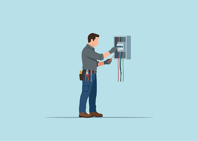 Free electrician repair maintenance vector