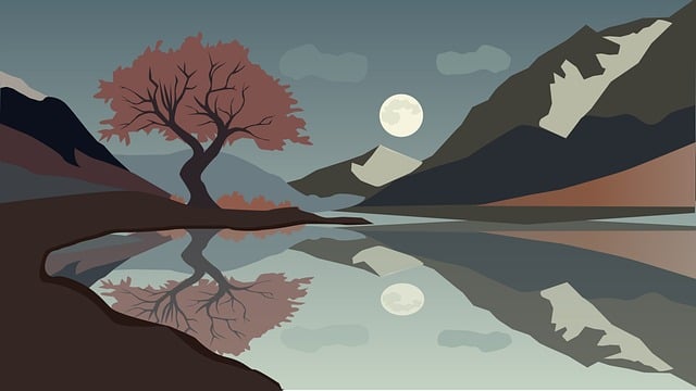 Download free HD stock image of Landscape Nature Free landscape nature mountain illustration