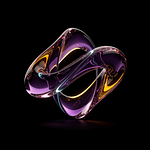 Random: abstraction, art, digital, artistic, shapes, modern, futuristic, fluid, glass, reflection, purple, black, shiny, smooth, design, decorative, night, fantastic, aesthetics, interior, fantasy