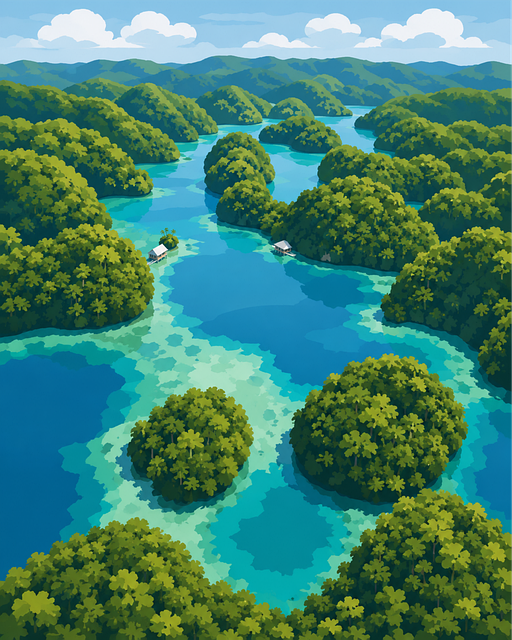 Free ai generated sohoton cove samar vector