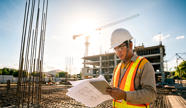Free philippines engineer construction site illustration