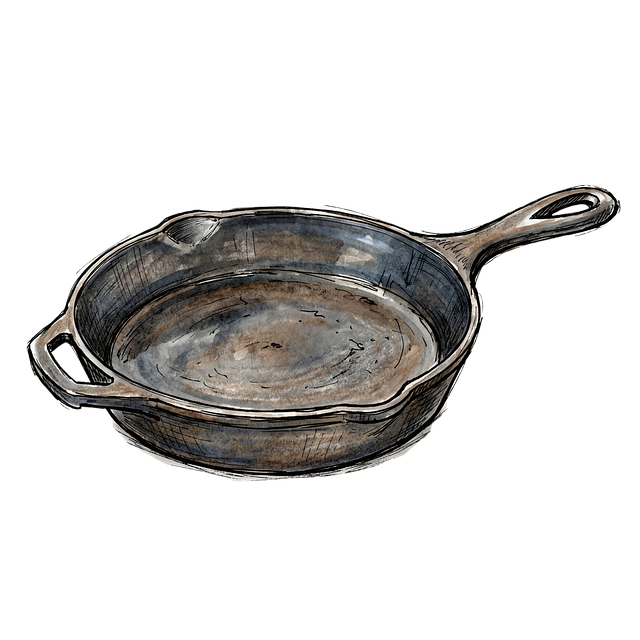 Free skillet cast-iron cooking illustration