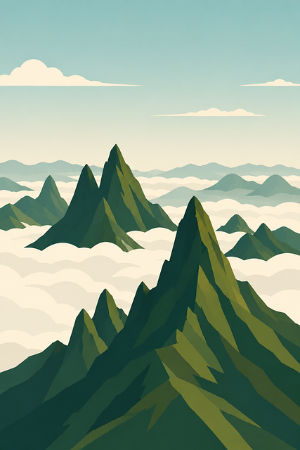Free osmeña peak cebu philippines vector