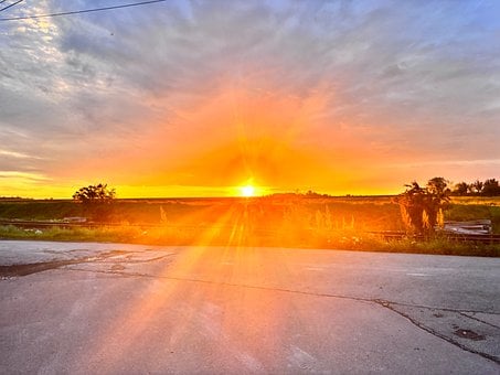 Free Sunset Sun Rays photo and picture