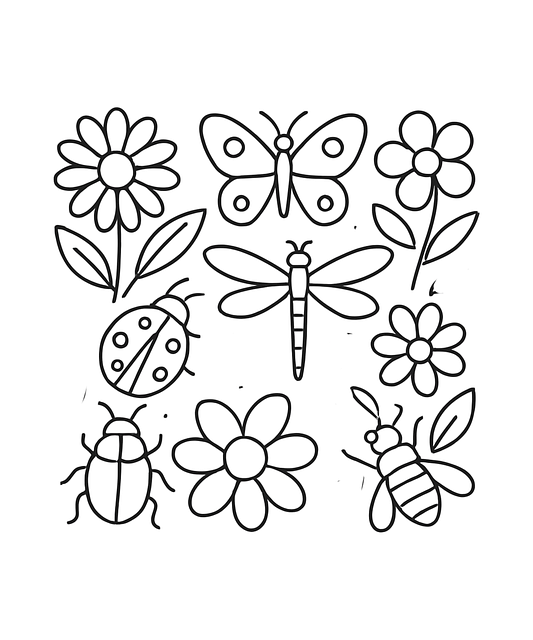Free Flower Butterfly illustration and picture