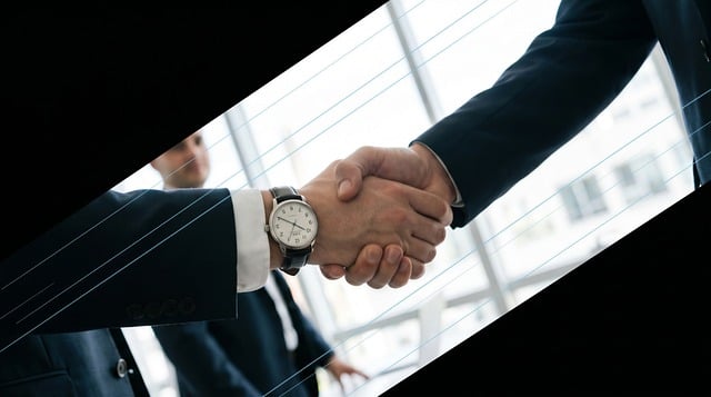 Free handshake business deal formal illustration