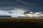 Random: storm, nature, clouds, sky, prairie, light, dark clouds, distant mountains, landscape, silhouette, wind, natural phenomenon, panoramic, natural beauty, icelandic landscape, dramatic sky, horizon
