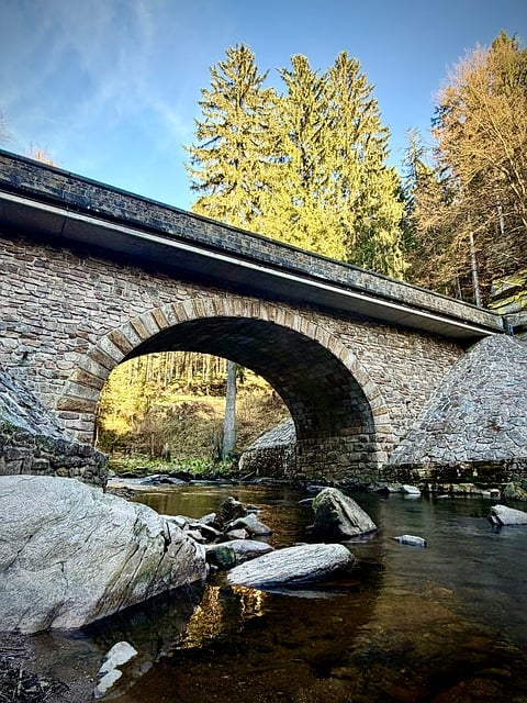 Free Bridge River photo and picture