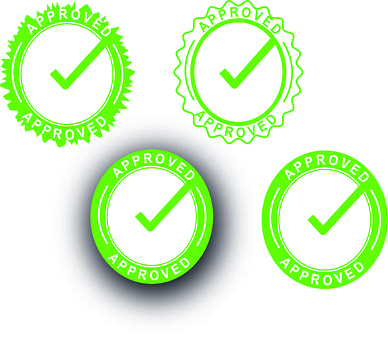 Free Approved Stamp illustration and picture