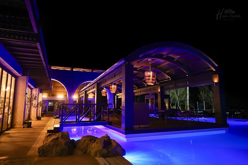 Free Swimming Pool Evening photo and picture