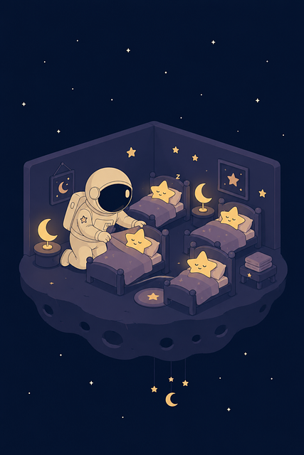 Free ai generated astronaut stars vector