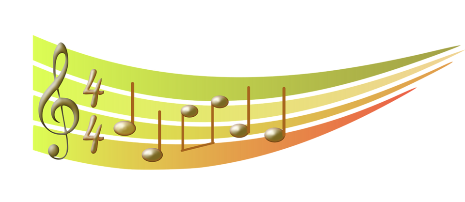 Download Music Notes, Musical Staff, Gold Color. Royalty-Free Stock ...