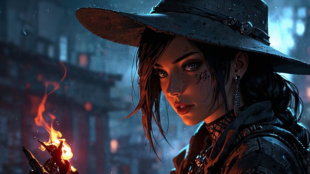 Frau, Fantasie, Cyberpunk