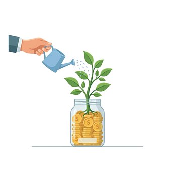 Free Money Growth Investment illustration and picture