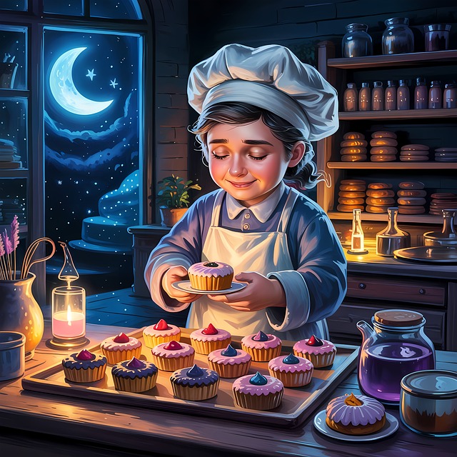 Free ai generated baking child illustration