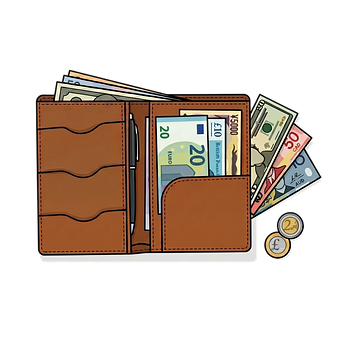 Free Wallet Money vector and picture