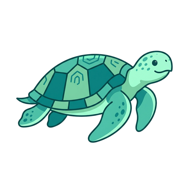 Free turtle vector graphic cartoon illustration