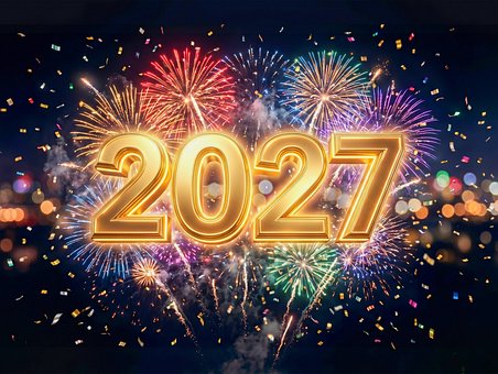 Free 2027 Fireworks illustration and picture