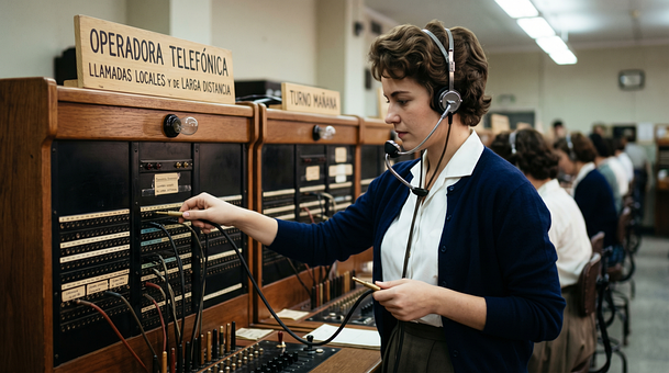 Telefonzentrale, Bediener, Mitarbeiter