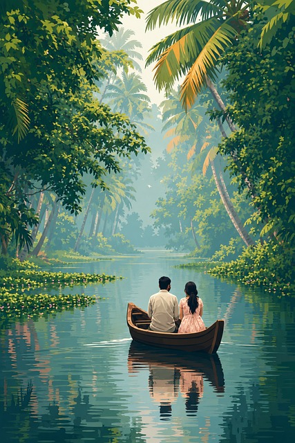 Naturaleza, Río, Bote, Remo, Jungla