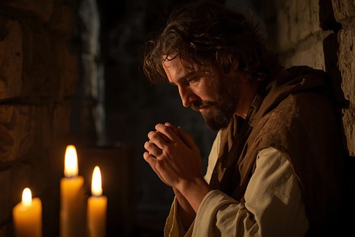 Free Man Prayer illustration and picture