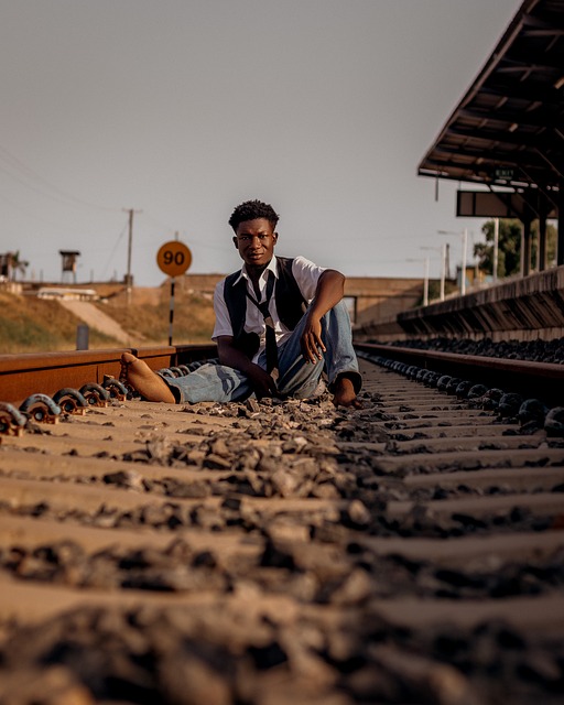 Casualer Look, Mode, Eisenbahnschiene