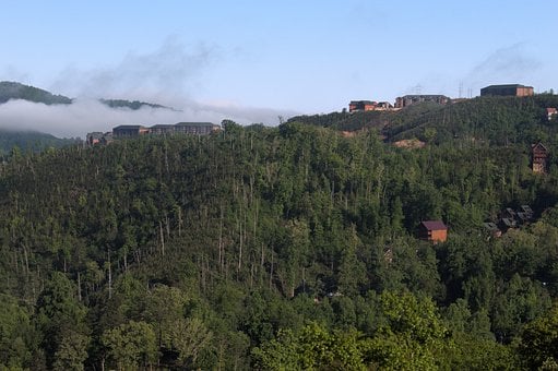 Berge, Natur, Wald, Blau, Himmel
