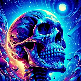 Free Skull Horror illustration and picture