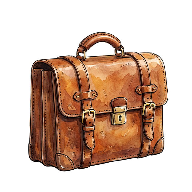 Free briefcase leather professional illustration