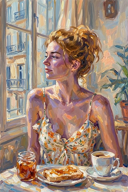 Impresionismo, Arte, Mujer, Mañana