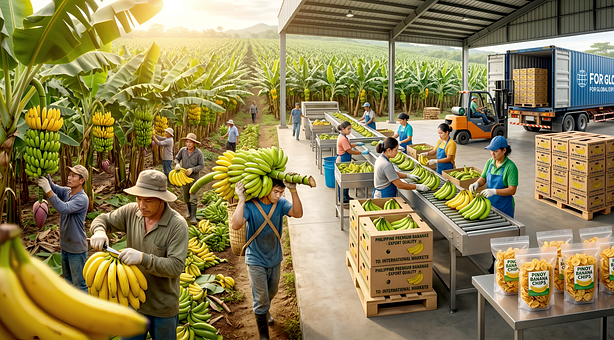 Philippinen, Bananenplantage