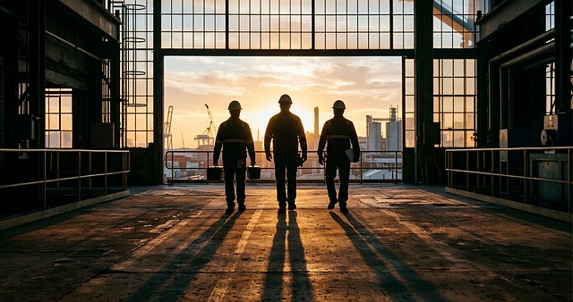 Free industry workers factory illustration