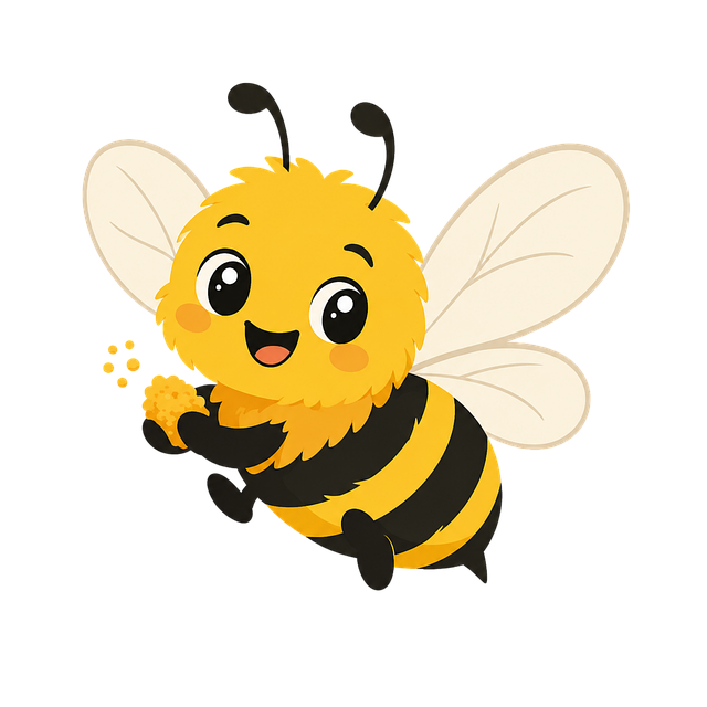 Free bee mascot cute bee beekeeping vector