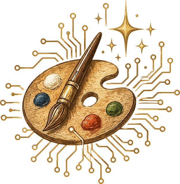 Ai Kunst, Symbol, Fargepalett, Pensel