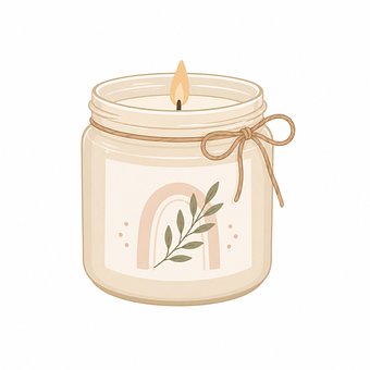 Vela, Boho, Estético, Clipart, Acogedor
